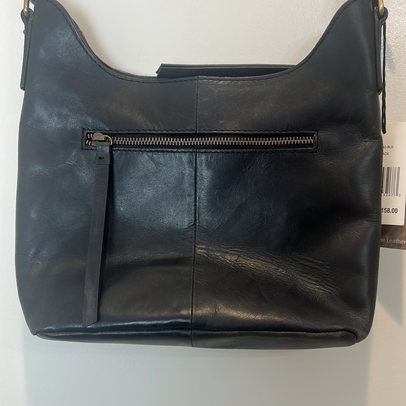 Born Elegant Black Leather Shoulder Bag NWT! - Picture 6 of 12